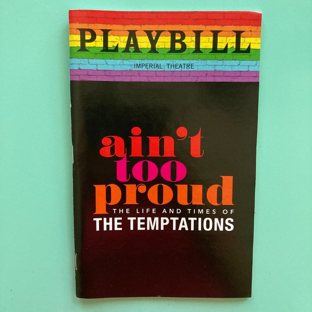 Pride Playbill Ain't Too Proud The Life and Times of The Temptations Jeremy Pope